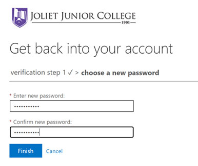 enter a new password
