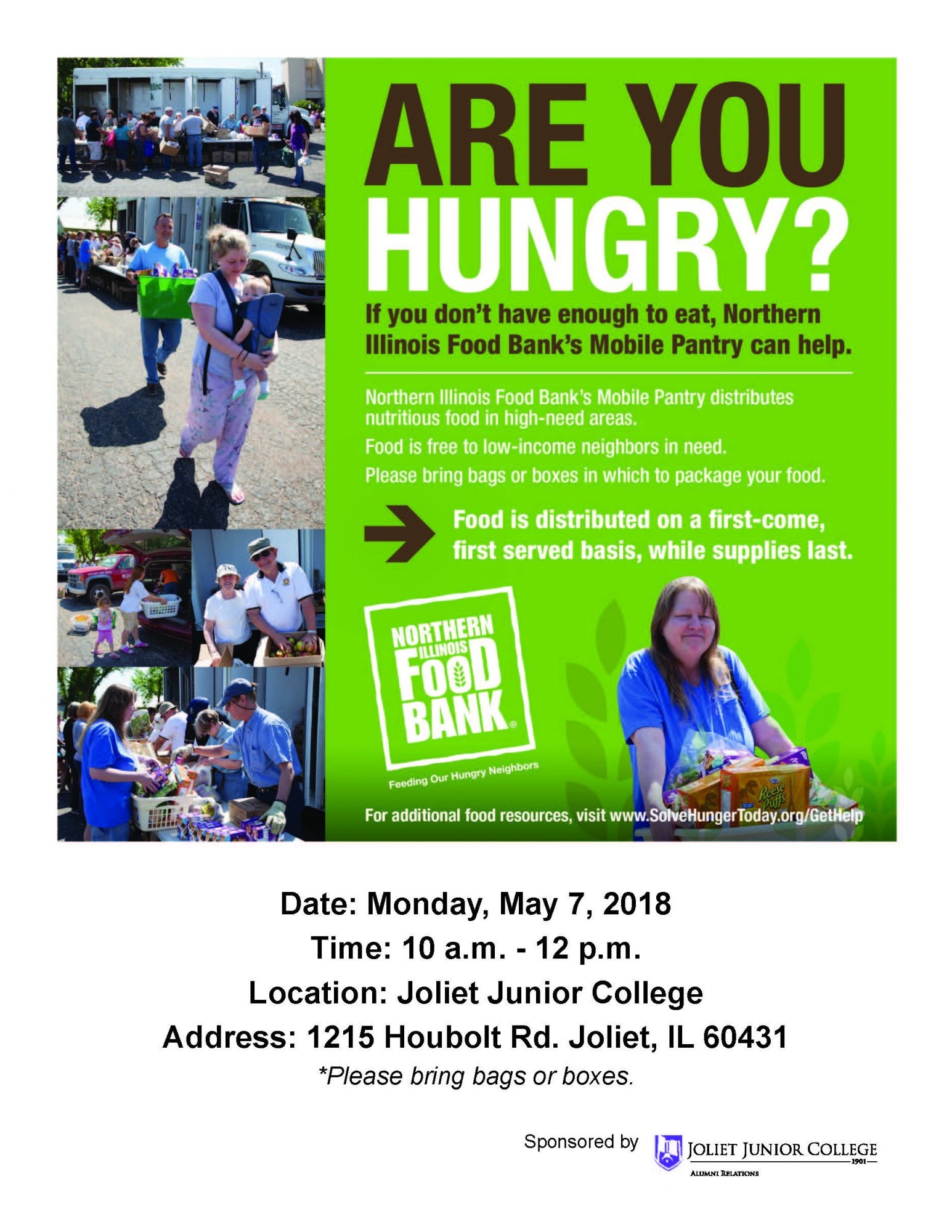 Northern Illinois Food Bank Mobile Pantry To Visit Jjc Students In