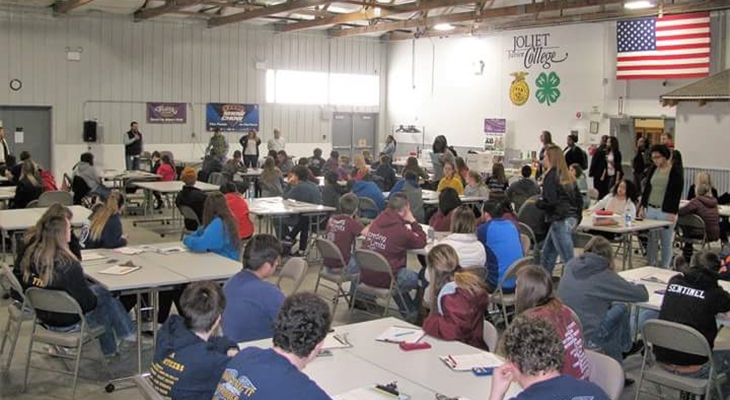 Students from Illinois High Schools Gathered for Three Agriculture Competitions at JJC