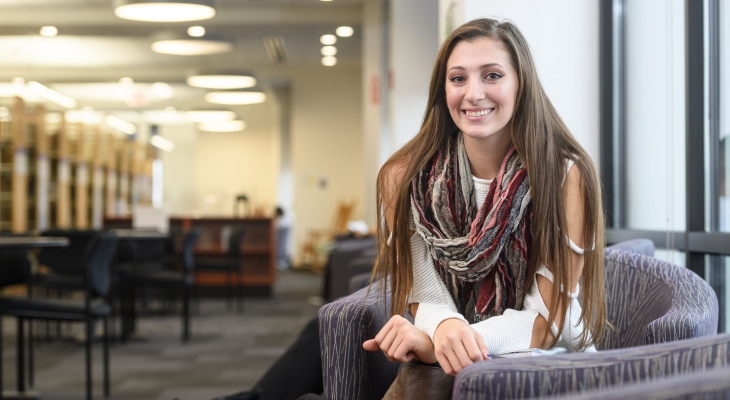 student smiling