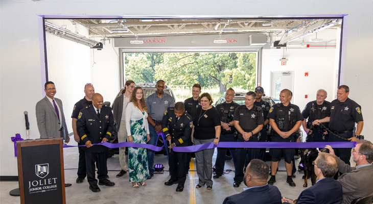 police ribbon cutting