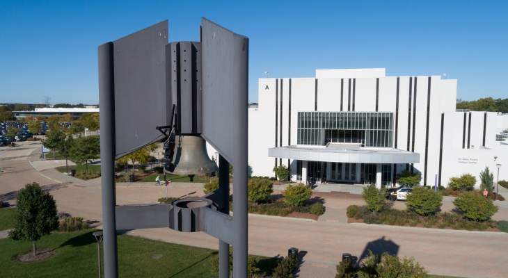 bell tower and A-Building